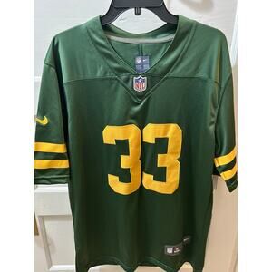 Nike NFL On Field #33 Aaron Jones Green Bay Packers Players Jersey Mens Small